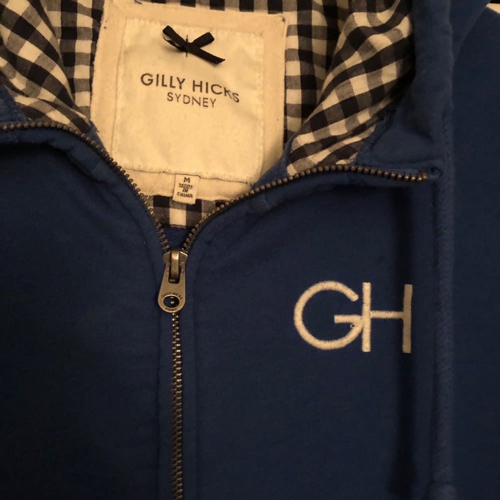 Blue Gilly Hicks Zip Up Sweater